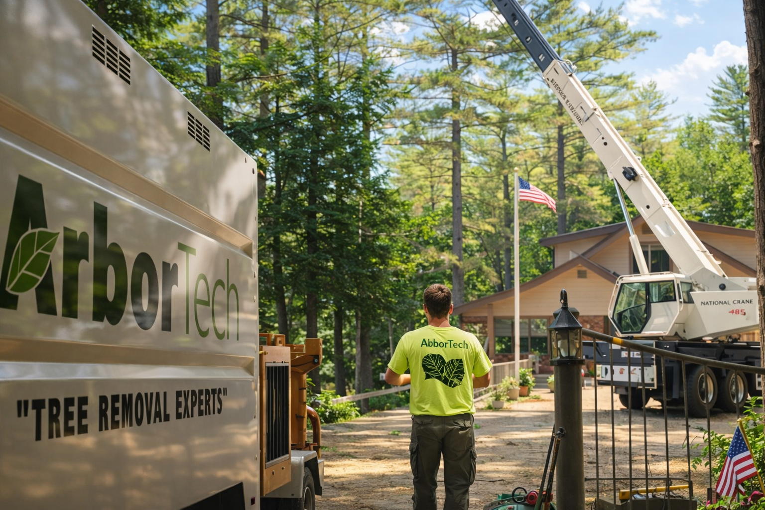 Professional crane operation